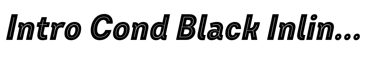 Intro Cond Black Inline Oblique